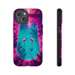 Neon Flamingo Pool Vaporwave Art Tough Phone Case