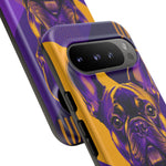 French Bulldog Pop-Art Portrait Tough Phone Case - Purple Gold