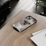 Ragdoll Kitten Phone Case, Blue Eyes Macro Portrait Cover, Gift