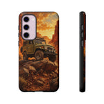 Land Cruiser FJ40 Classic 4x4 Red Rock Canyon Art Tough Phone Case