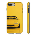 Yellow Miata Phone Case, NA Roadster 90s JDM Legend Cover