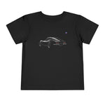 Toddler 1969 C3 Corvette Stingray Black Muscle Car T-Shirt, Retro Graphic Tee