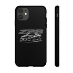 Black 4th Gen Camaro Z28 Sports Car Phone Case | Black Muscle Car Illustration