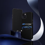 Blue C7 Z06 Sports Car Tough Phone Case Track Style Cover Gift