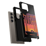 Silverado sunset truck Phone Case | Retro pickup silhouette
