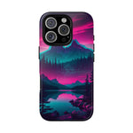 2 Rounds Canada Retina Artwork Vaporwave Phone Case – Landscape Aesthetic