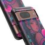 Vaporwave Kohat Pink Anime Girl Phone Case – Japanese Aesthetic