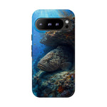 Grouper Reef Phone Case, Sunbeam Ledge Marine Art Tough Cover