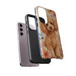 Miniature Poodle Whimsical Watercolor Art Tough Phone Case