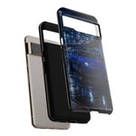 Skyline GT-R R34 Bayside Blue Tokyo Night Art Tough Phone Case