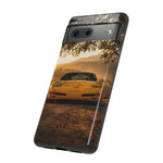 C5 Z06 Corvette Phone Case, Yellow Golden Hour Trail Cover