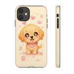 Golden Retriever Heart Eyes Kawaii Pet Dog Art Tough Phone Case