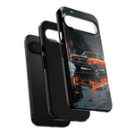 1966 GTO Orange Rainy City Tough Phone Case Cover Gift Art