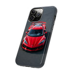 Red C8 Z06 Track Wing Tough Phone Case Cover Gift Art
