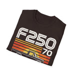 1970 F250 Retro Sunset Truck T-Shirt Classic Pickup Graphic Tee