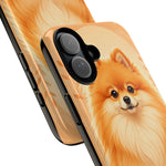 Pomeranian Tiny Fox Fluffy Art Tough Phone Case