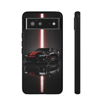 Camaro ZL1 Phone Case, Black Red Racing Stripe Studio Cover, Gift