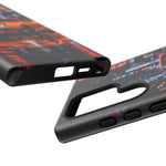 Orange Supra Phone Case, Neon City Night JDM Sports Car Tough Cover