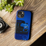 Blue Mustang Art Phone Case, GT500 American Muscle Car Tough Cover for Men