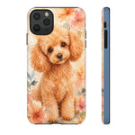 Miniature Poodle Whimsical Watercolor Art Tough Phone Case