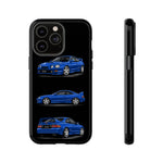 Tough Phone Case - Blue Celica GT-Four JDM Rally Car Multi View Art