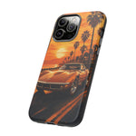 Orange Corvette C3 Stingray Sunset Palms Phone Case
