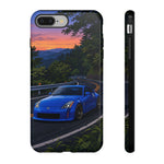 350Z Touge Blue Sports Car Road Sunset JDM phone case | Tough Cover