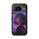 Melancholy Anime Girl Phone Case Vaporwave Tough Case