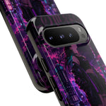 Anime Girl Neon City Tough Phone Case Cover Gift