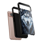 Siberian Husky Geometric Diamond Art Tough Phone Case