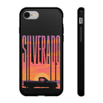 Silverado sunset truck Phone Case | Retro pickup silhouette