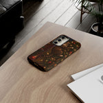 Tabby Cat on Christmas Tree phone case | Tough Case