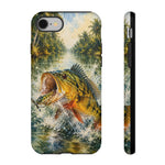 Peacock Bass Fishing Phone Case Angler Tough Cover Gift Art