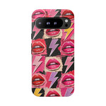 Pop Art Lips and Lightning Bolt Phone Case