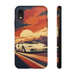 Retro Sunset Countach phone case | Sports car tough cover