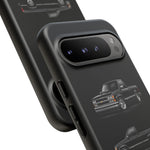 Black Silverado Classic Pickup Tough Phone Case for Chevy Truck Fans
