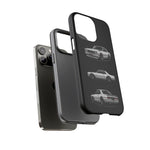 Silver Hakosuka Skyline Classic Sports Car Tough Phone Case for JDM Fans