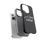MR2 White Side Silhouette JDM Tough Phone Case Cover Gift