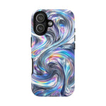 Chrome Metallic Swirl  Art Tough Phone Case