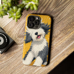 Sheepdog Hair Flip Phone Case Funny Dog Lover Gift