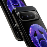 Glitch Sad Face Phone Case, Anime Melt Static Tough Cover