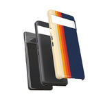 Retro Rainbow Stripe Phone Case | Tough Phone Case