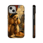 Poodle in Beret Phone Case | Vintage Paris Café Illustration