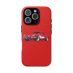 Red Classic Corvette C1 Illustration phone case | Retro Car Tough Case