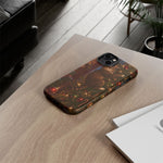 Tabby Cat on Christmas Tree phone case | Tough Case