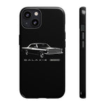 Vintage Galaxie 500 Phone Case | Classic Car Illustration, Black