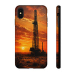 Texas Oil Rig Sunset phone case | Tough Cases