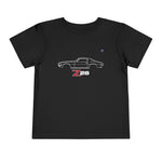Toddler 1970 Camaro Z28 Outline Car T-Shirt, Retro Graphic Tee