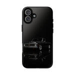 Black Classic C10 Truck Phone Case | Vintage Pickup Reflection, Minimal Auto Design
