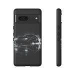 Black Sports Car Illustration 2023 Challenger SRT phone case | Car Drift Reflection